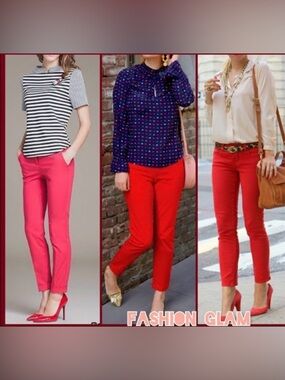 J. Crew Women’s Bold Red Chinos
